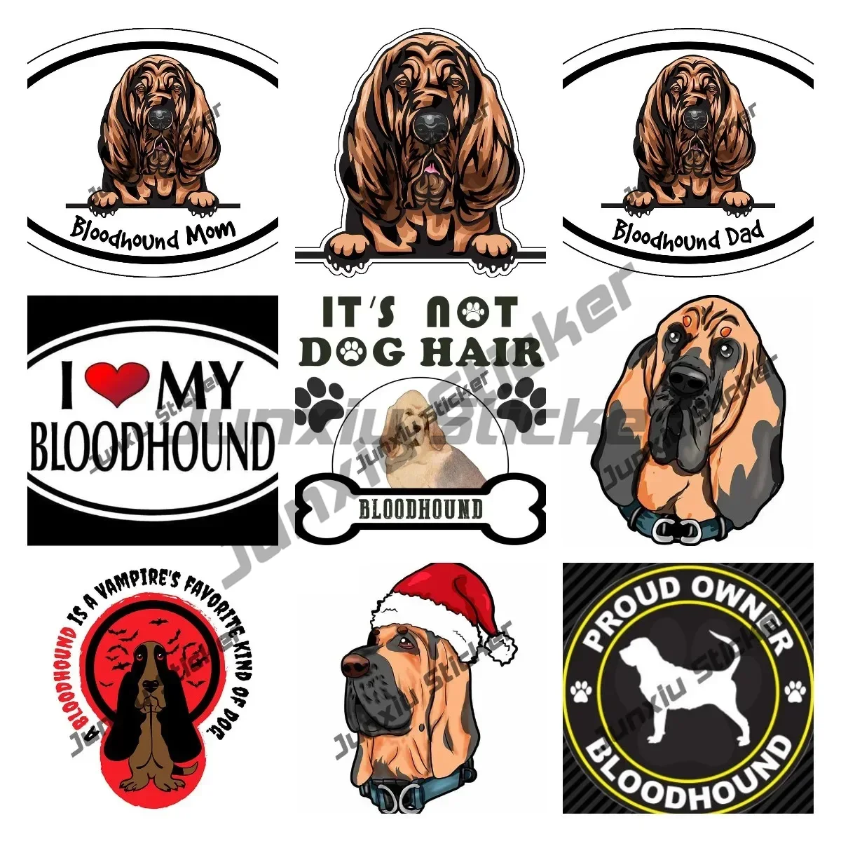 Laptop Accessories Brand - Car Stickers Funny Bloodhound Vinyl Decal