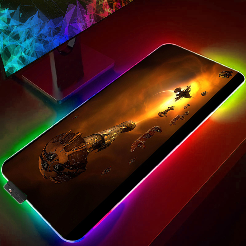 Laptop Accessories Online - Eve Online RGB Mouse Pad Gamer