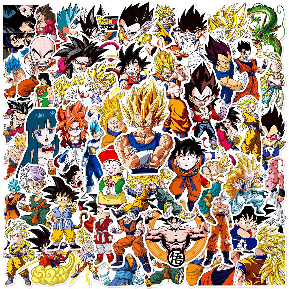Laptop Accessories Parts - 50pcs Anime Dragon Ball Sticker Cartoon