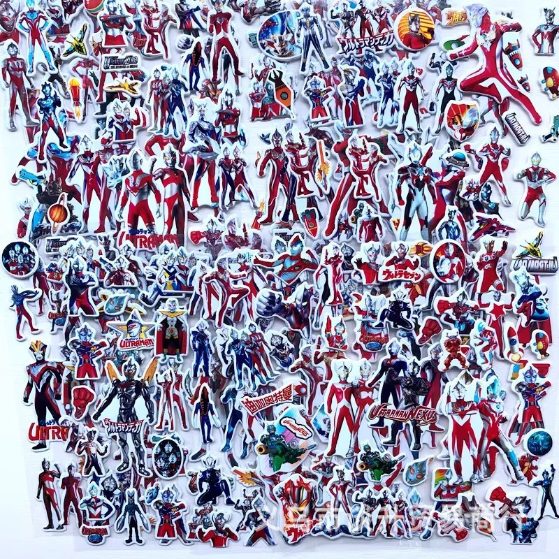 Laptop Accessories Parts - 10pcs Cartoon Ultraman 3D Bubble Stickers