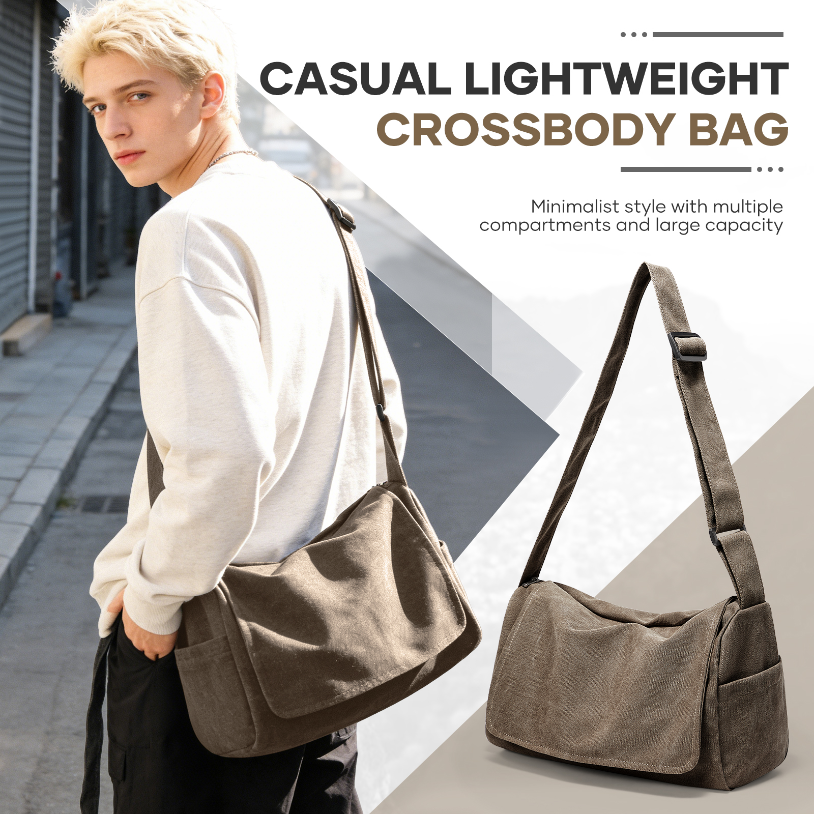 Vintage Men's Shoulder Bag Mes - Laptop Accessories Box recensie en prijs