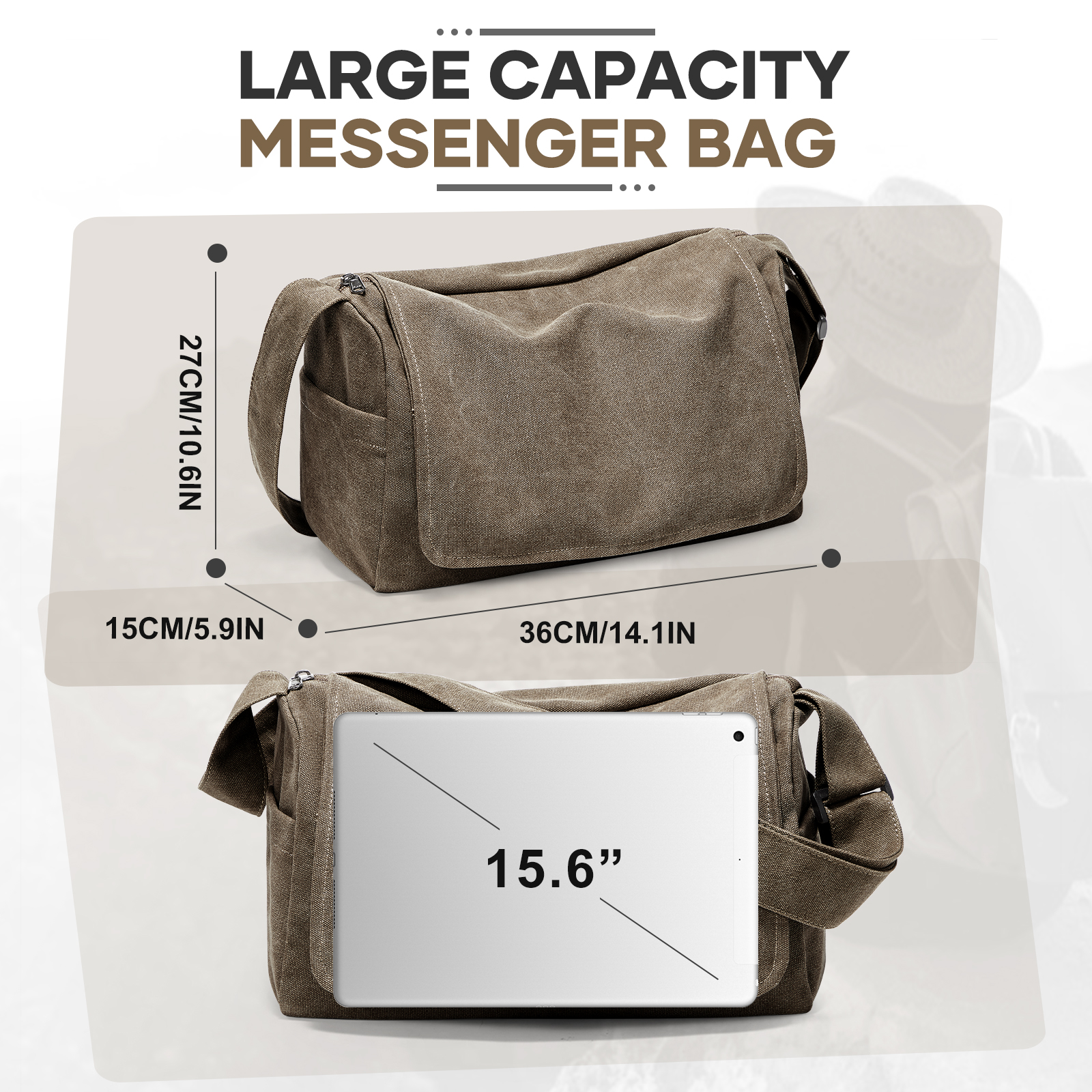 Vintage Men's Shoulder Bag Mes - Laptop Accessories Box recensie en prijs