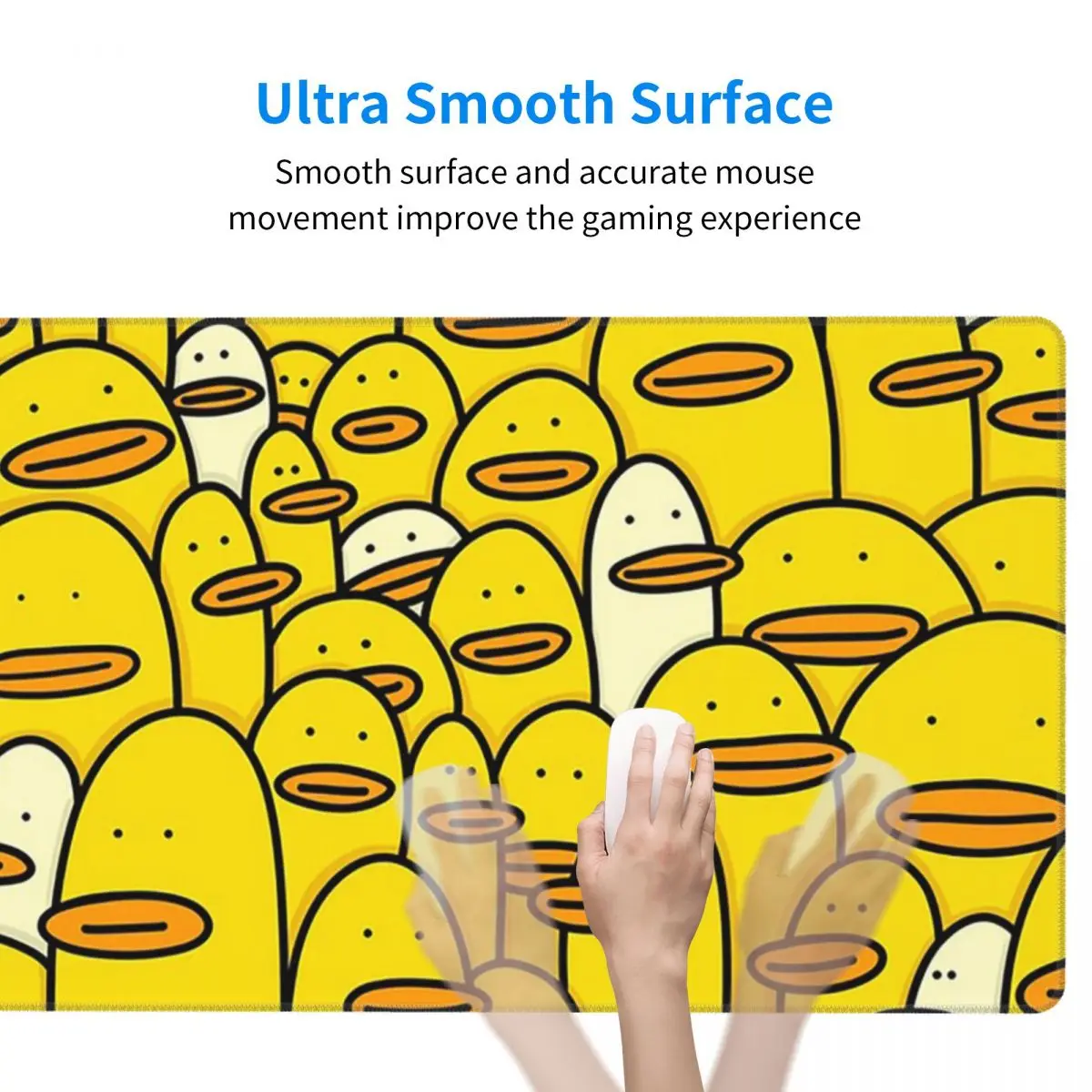 Large Mouse Pad Cartoon Yellow - Yellow Laptop Accessories recensie en prijs