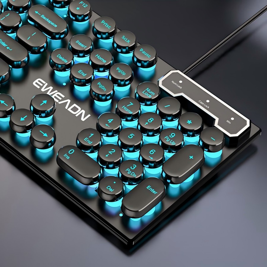 EWEADN Typewriter Gaming Keybo - Laptop Extra Accessories recensie en prijs