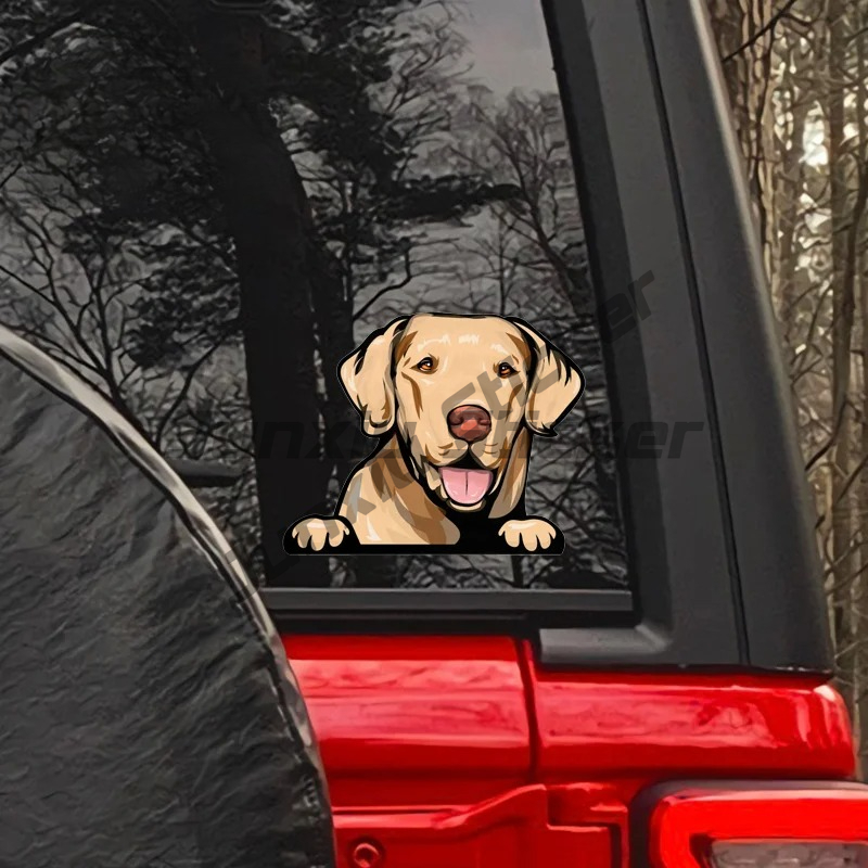 Labrador Retriever Peeker Car  - Yellow Laptop Accessories recensie en prijs