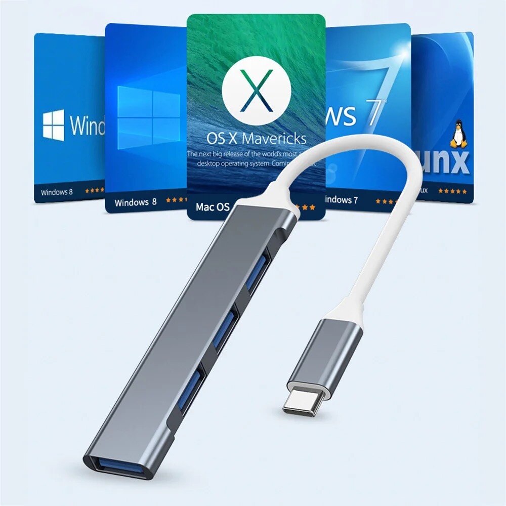 USB C Hub Type C Hub 4 Port US - Laptop Accessories Macbook recensie en prijs