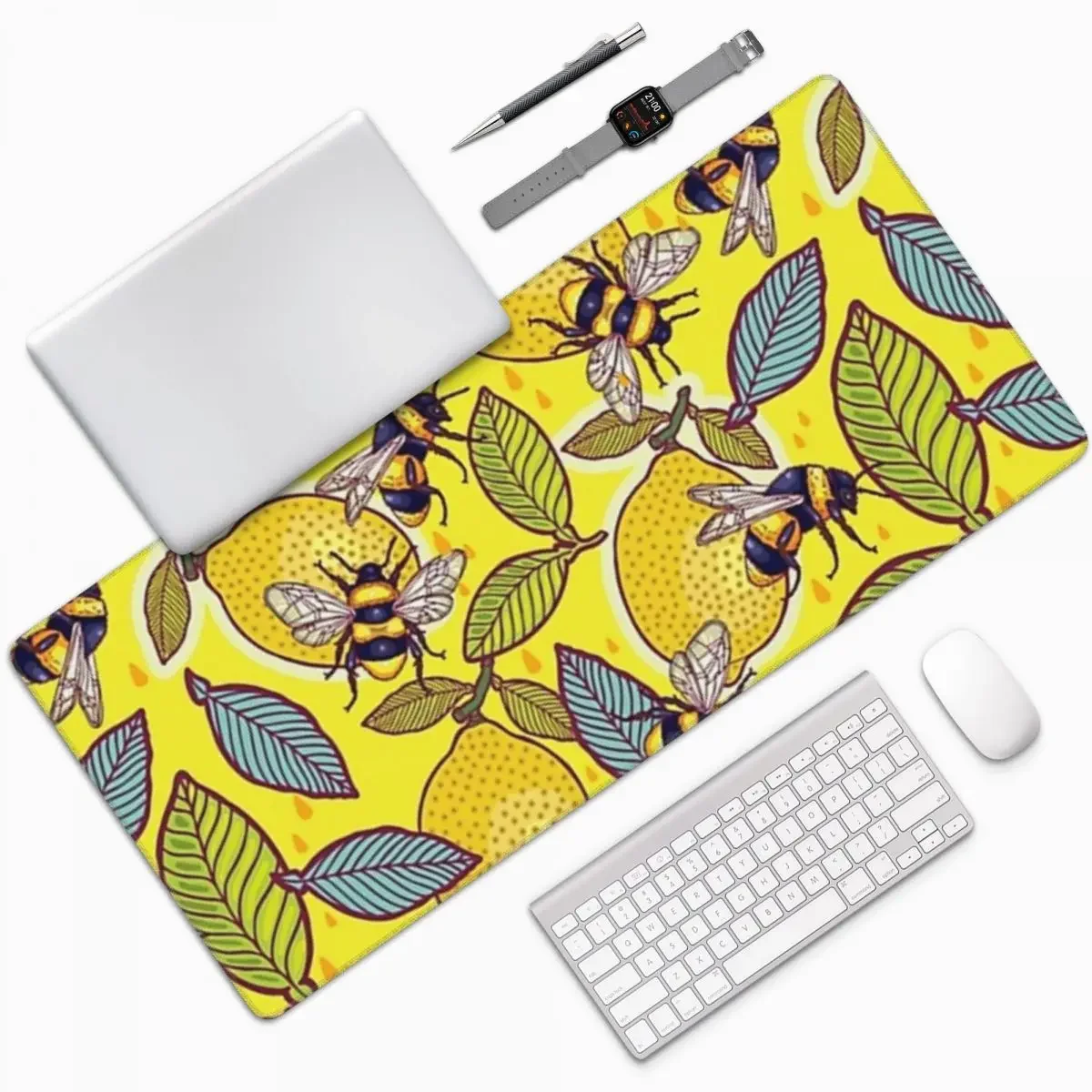 Yellow Lemon And Bee Garden La - Yellow Laptop Accessories recensie en prijs