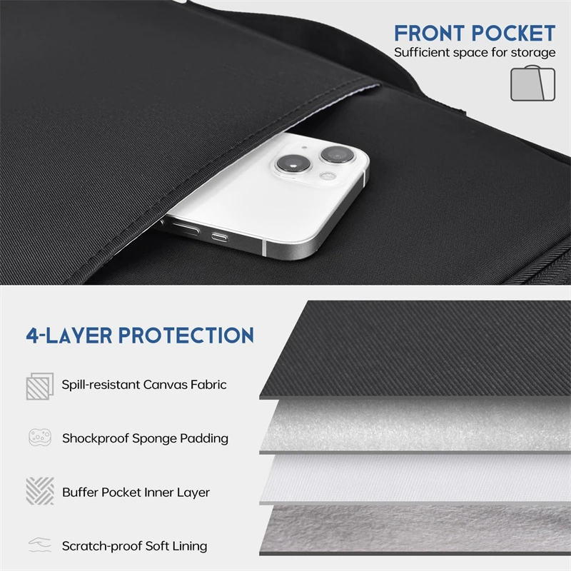 Waterproof Shockproof Handle B - Laptop Sleeve Neoprene recensie en prijs