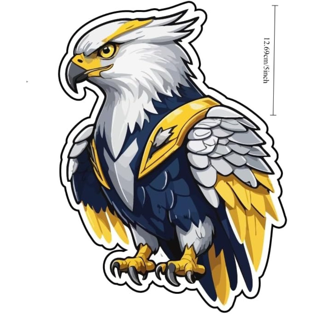 1PC Armor Style Eagle Sticker  - Yellow Laptop Accessories recensie en prijs