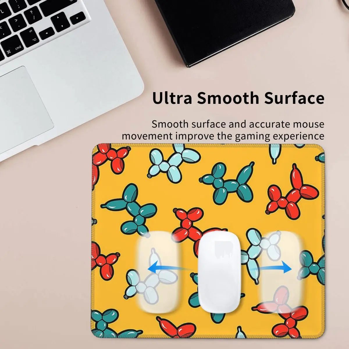 Balloon Animal Dogs Pattern In - Yellow Laptop Accessories recensie en prijs