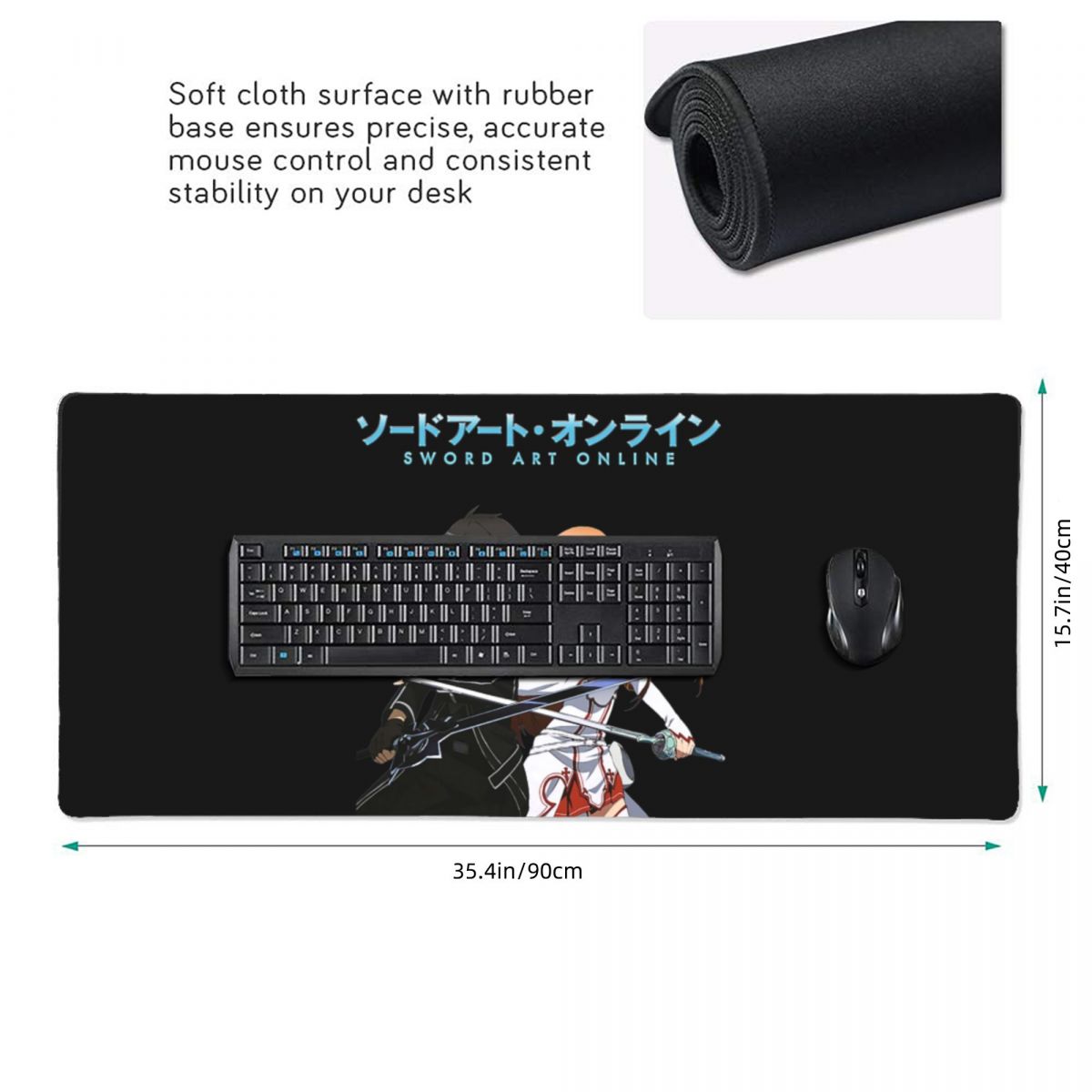 Large Mouse Pad Sword Art Onli - Laptop Accessories Online recensie en prijs